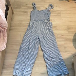 comfortable blue jumpsuit